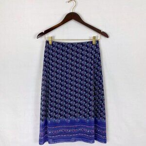 Express Women's Purple and Blue Skirt